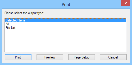 Printing Screen